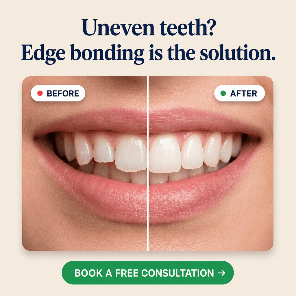 Lumen Smile edge bonding split smile