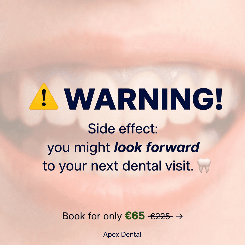 Apex Dental warning side-effect static
